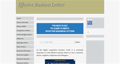 Desktop Screenshot of effective-business-letters.com